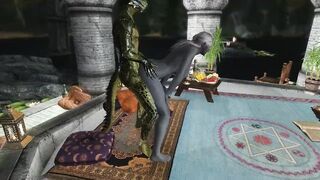 Sexy Skyrim-Argonian and Dunmer after the Accesion War