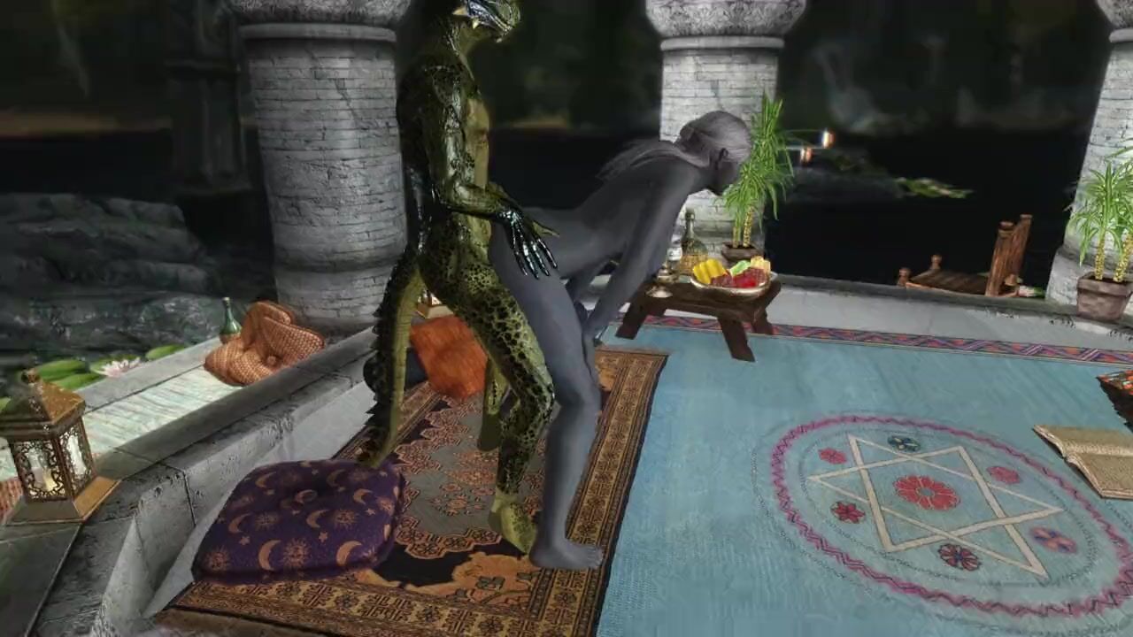 Sexy Skyrim-Argonian and Dunmer after the Accesion War