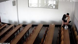 【网曝门】黑龙江科技大学S0404教室监控视频（可调视角有声监控高科技特写）