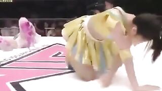 日本女子格斗大赛，萌妹子打架战况惨烈！